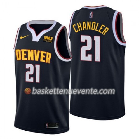 Maillot Basket Denver Nuggets Wilson Chandler 21 2018-2019 Nike Navy Swingman - Homme